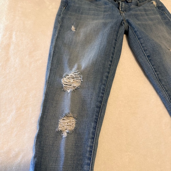 J Crew Jeans Size 25 Distressed Boyfriend Ankle Blue Denim J. Crew Womens - Picture 6 of 8